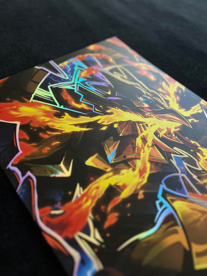 The Winged Dragon of Ra - Rainbow Holographique poster