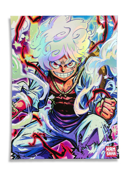 Pack 4 One piece Posters - Holographic