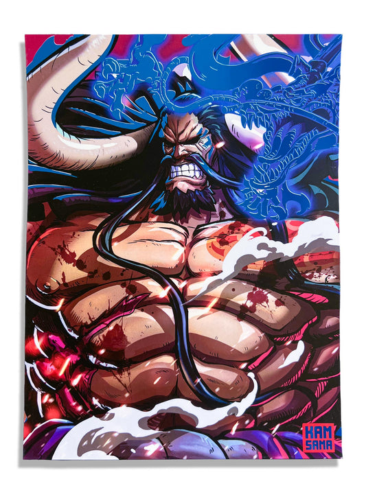 Kaido - Blue Holographic poster