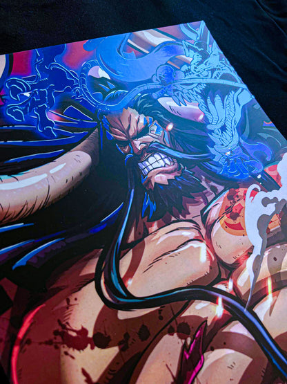 Kaido - Blue Holographic poster