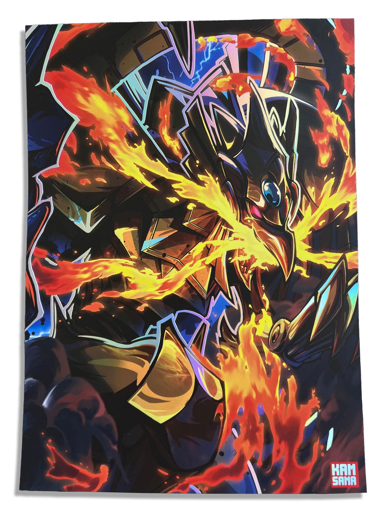 The Winged Dragon of Ra - Rainbow Holographique poster