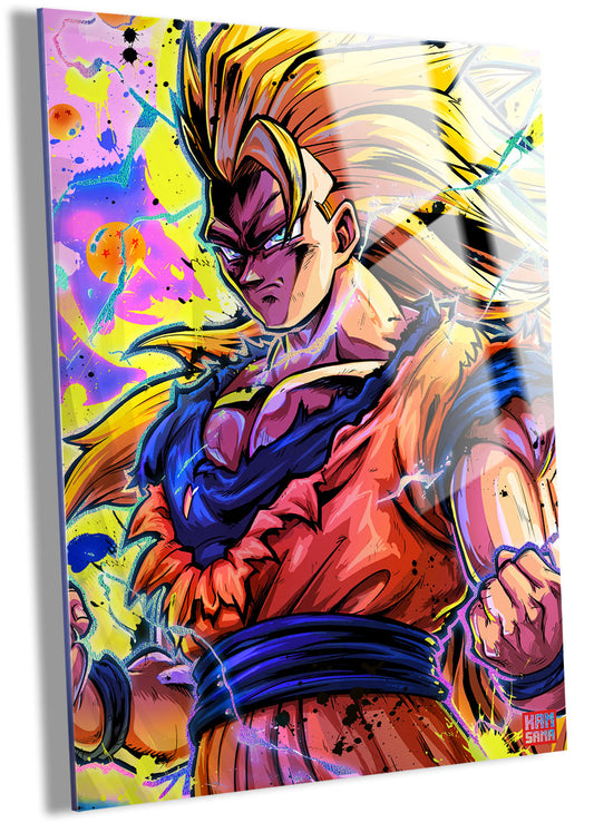 Goku S3 - Plexiglass Rainbow Holographic